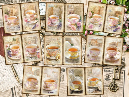 Tea Party Journal Pages (P5) Afternoon Tea Set - Wonders Artist