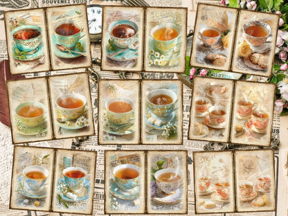 Tea Party Journal Pages (P5) Afternoon Tea Set - Wonders Artist