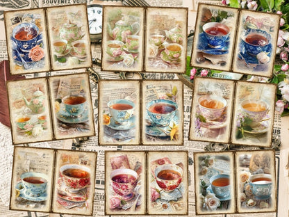 Tea Party Journal Pages (P6) Afternoon Tea Set - Wonders Artist