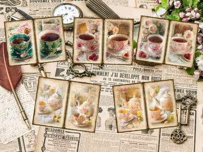 Tea Party Journal Pages (P6) Afternoon Tea Set - Wonders Artist