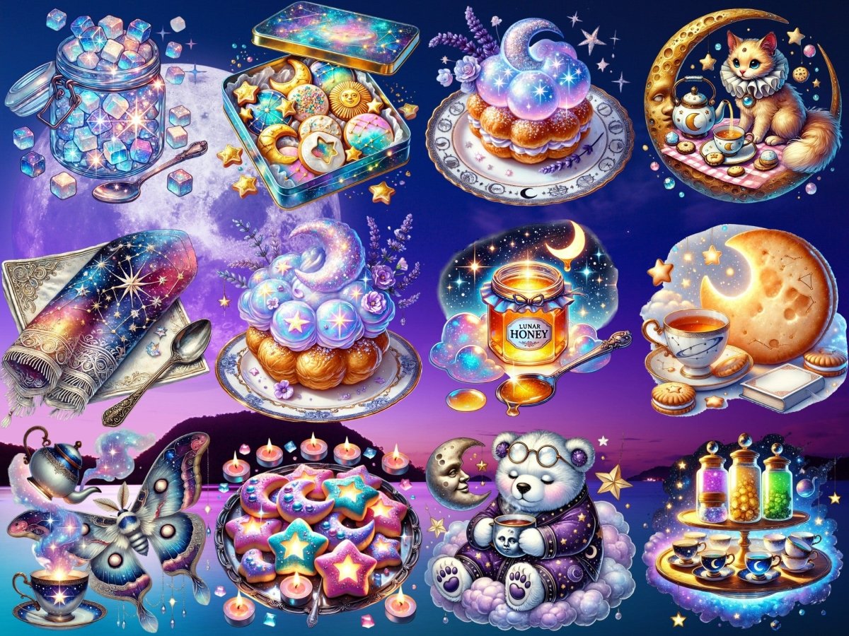 Thé avec la Lune Clipart (ÉDITION LIMITÉE) image 6