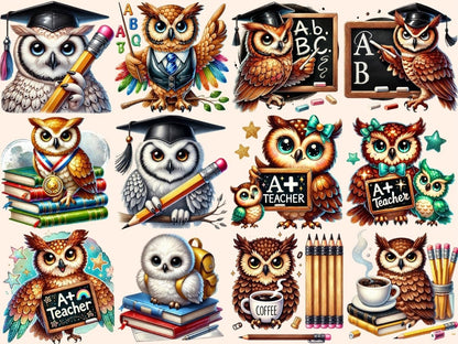 Teacher Owls Clipart Classroom Owl - Wonders Artist