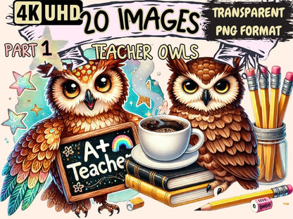 Teacher Owls Clipart Classroom Owl - Wonders Artist