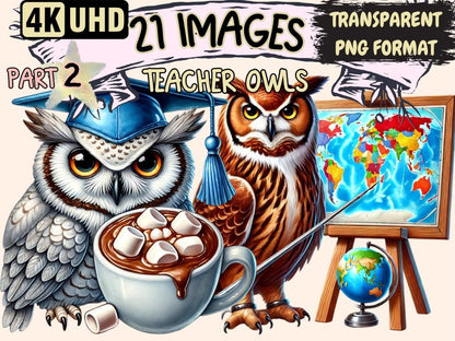 Teacher Owls (P2) Clipart Classroom Owl - Wonders Artist