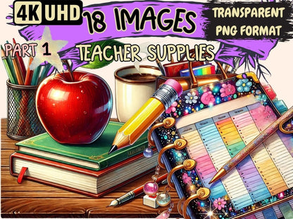 Teacher Supplies Clipart Classroom Clipart - Wonders Artist