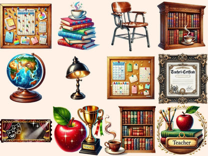 Teacher Supplies (P2) Clipart Classroom Clipart - Wonders Artist