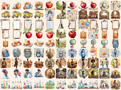 Teachers Watercolor Clipart classroom clipart - Wonders Artist