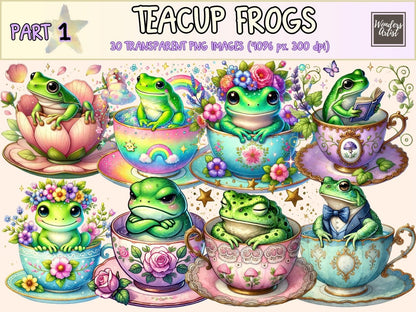 Teacup Frogs Clipart animal clipart cute frog clipart cute frog png - WondersArtist