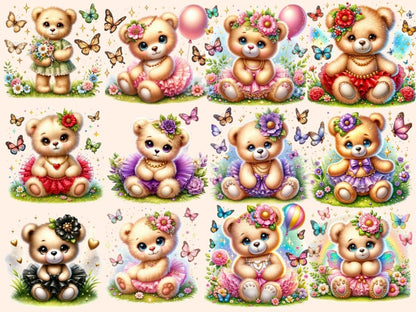 Teddy Bears (P2) Clipart Bear clip art - Wonders Artist