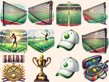 Tennis Clipart sports design - Wonders Artist