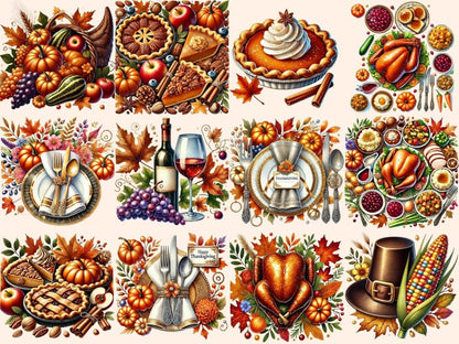 Thanksgiving Clipart Autumn Feast - Wonders Artist