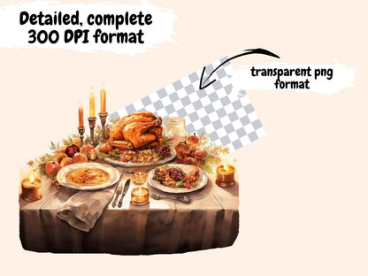 Thanksgiving Watercolor Clipart autumn clipart - Wonders Artist