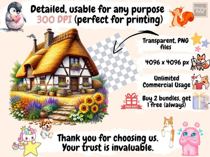 Thatched Cottages Clipart charming home png - Wonders Artist