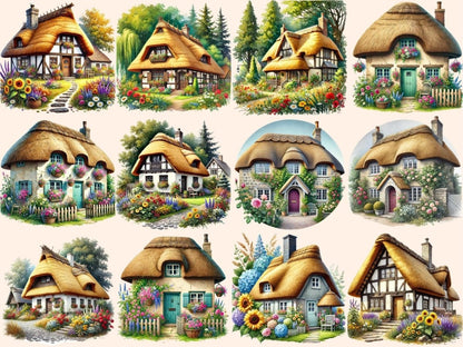 Thatched Cottages Clipart charming home png - Wonders Artist