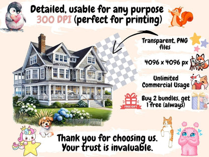 The Hamptons Clipart beach digital art - Wonders Artist