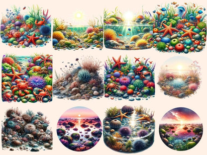 Tidepools Clipart Cute tidepool art - Wonders Artist
