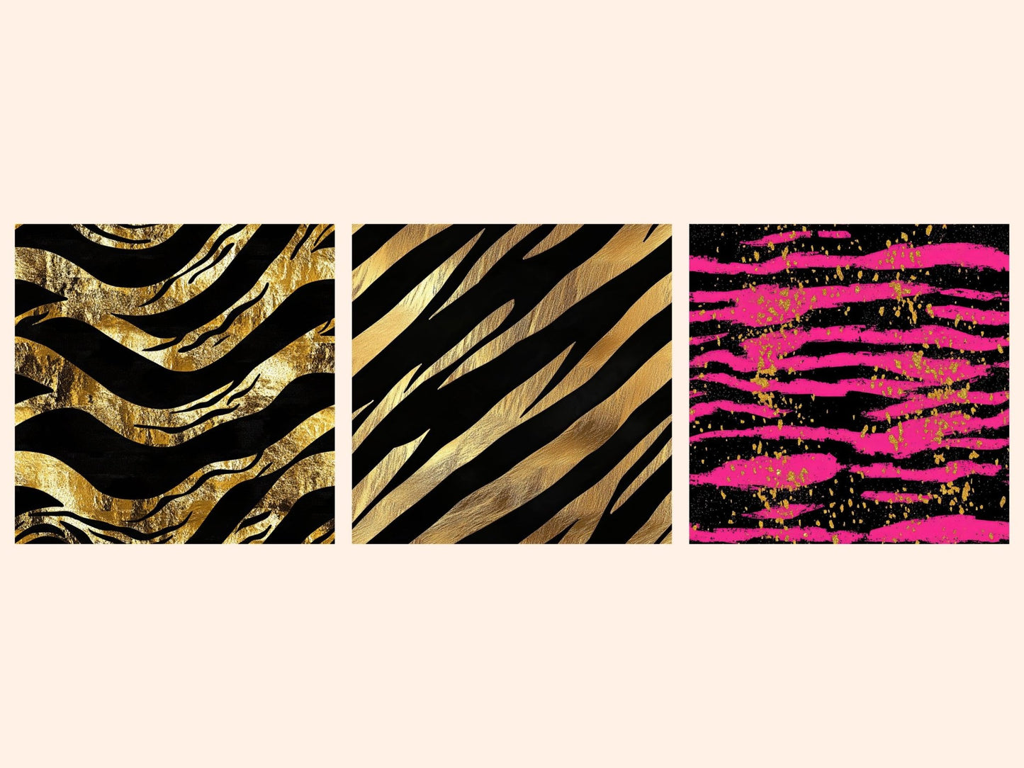 Tiger Stripes Seamless Digital Paper - High - Quality Instant Digital Download for Creative Projects