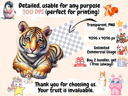 Tigers Clipart Baby Tiger Art - Wonders Artist