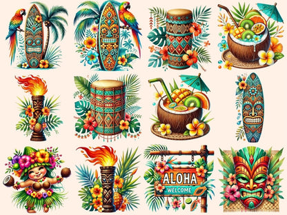 Tiki Bar Luau Clipart aloha clipart - Wonders Artist