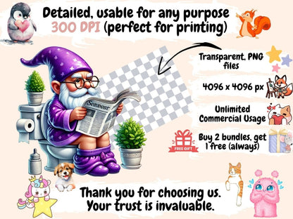 Toilet Gnomes Clipart bathroom gnomes - Wonders Artist