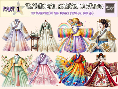 Traditional Korean Clothing Clipart asian attire png - Wonders Artist