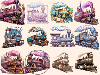 Trains Clipart Cute train art - Wonders Artist