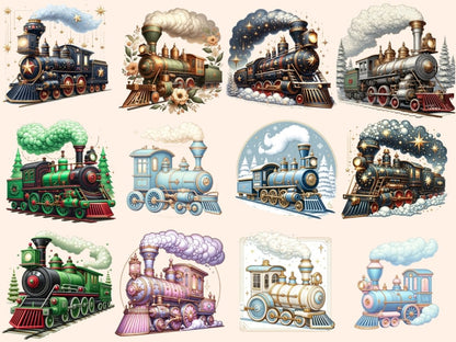 Trains (P2) Clipart Cute train art - Wonders Artist