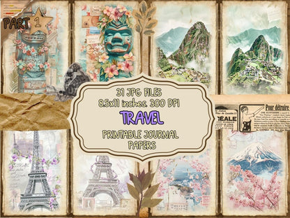 Travel Journal Pages Adventure Pages - Wonders Artist