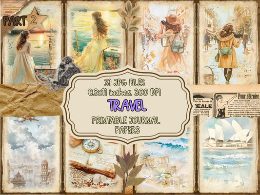 Travel Journal Pages (P2) Adventure Pages - Wonders Artist