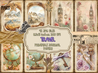 Travel Journal Pages (P5) Adventure Pages - Wonders Artist