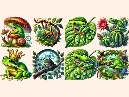 Tree Frogs (P2) Clipart Amphibian Clipart - Wonders Artist