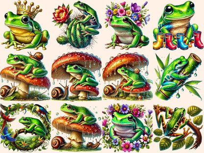 Tree Frogs (P2) Clipart Amphibian Clipart - Wonders Artist