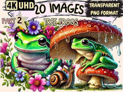 Tree Frogs (P2) Clipart Amphibian Clipart - Wonders Artist