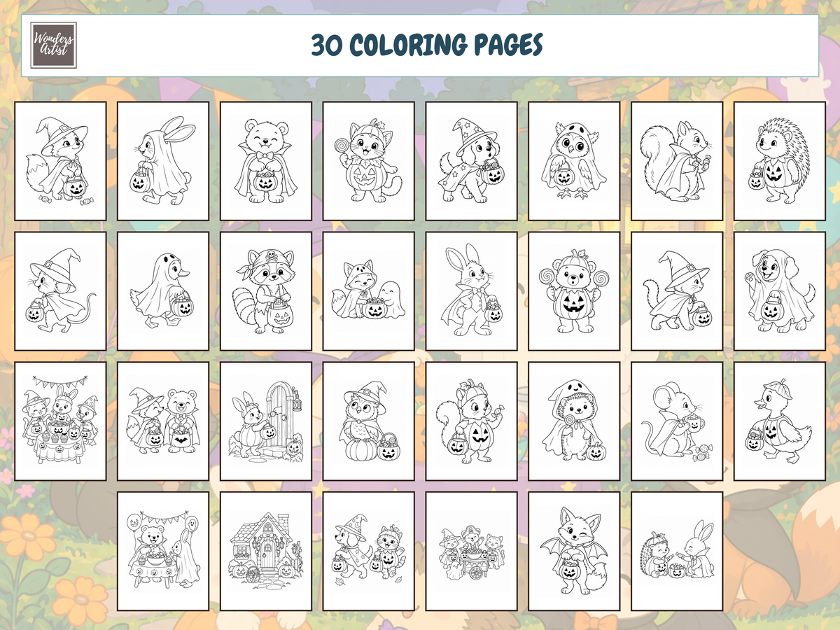 Trick-or-Treat Friends Coloring Book — preview 2