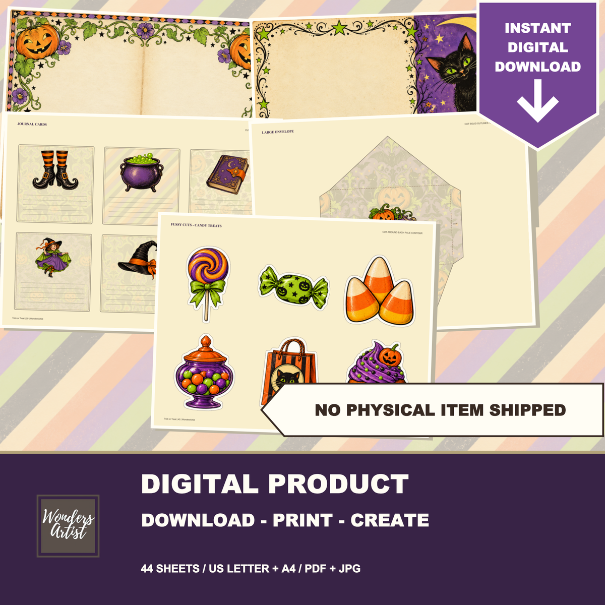 Trick or Treat Journal Kit — digital product notice