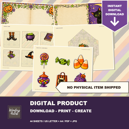 Trick or Treat Journal Kit — digital product notice