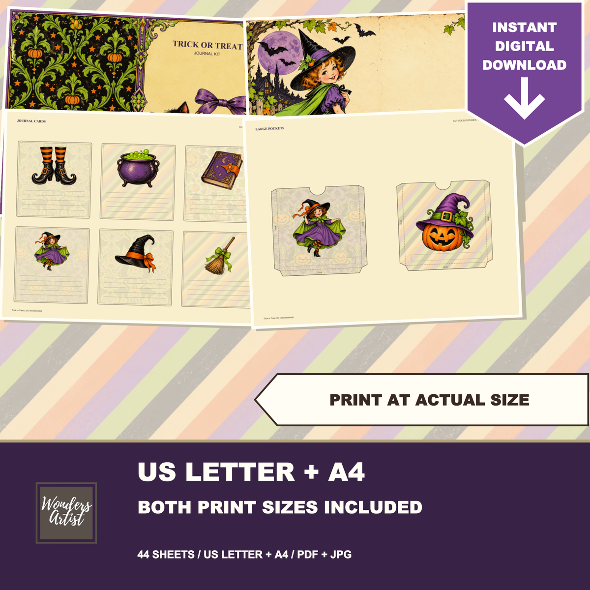 Trick or Treat Journal Kit — both print sizes