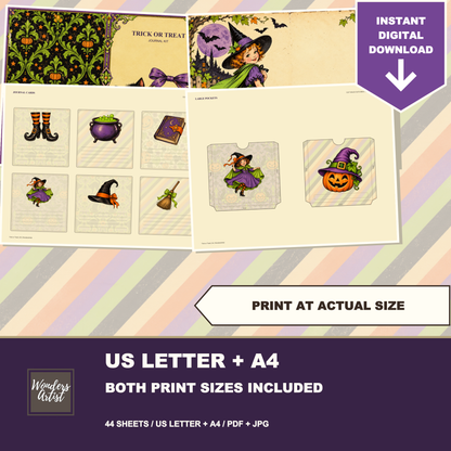 Trick or Treat Journal Kit — both print sizes