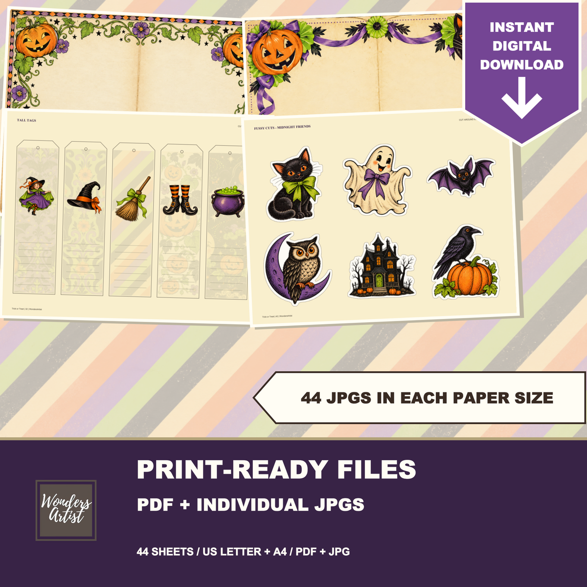 Trick or Treat Journal Kit — print quality formats