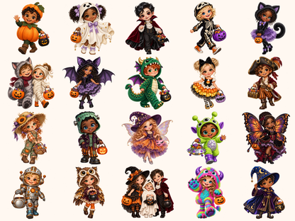 Trick or Treat Kids Clipart — preview 2