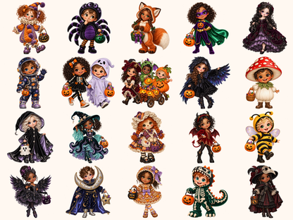 Trick or Treat Kids Clipart — preview 3
