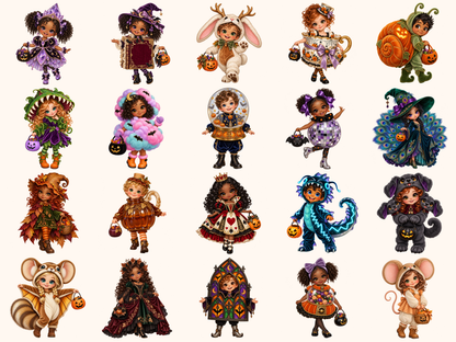 Trick or Treat Kids Clipart — preview 6
