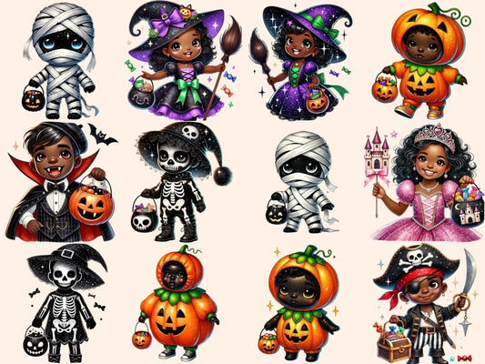 Trick or Treat Børn (P3) Clipart