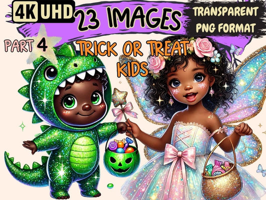Trick or Treat Kids (P4) Clipart Costume Kids Art - Wonders Artist
