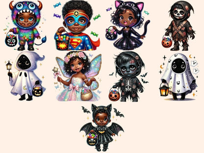 Trick or Treat Kids (P4) Clipart Costume Kids Art - Wonders Artist