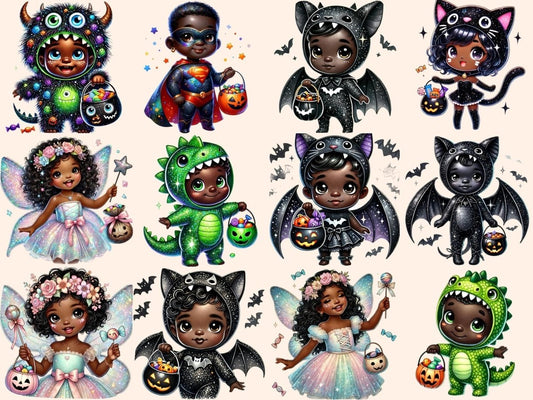 Trick or Treat Børn (P4) Clipart