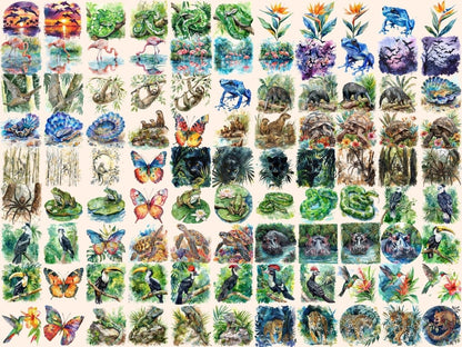 Tropical Animals Watercolor Clipart animals clipart - Wonders Artist