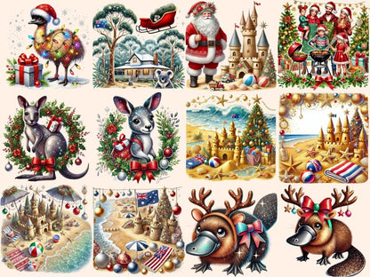 Tropical Christmas Clipart Beach Christmas - Wonders Artist