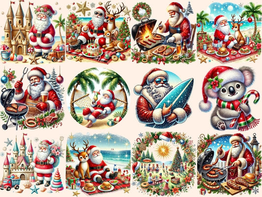 Tropical Christmas Clipart