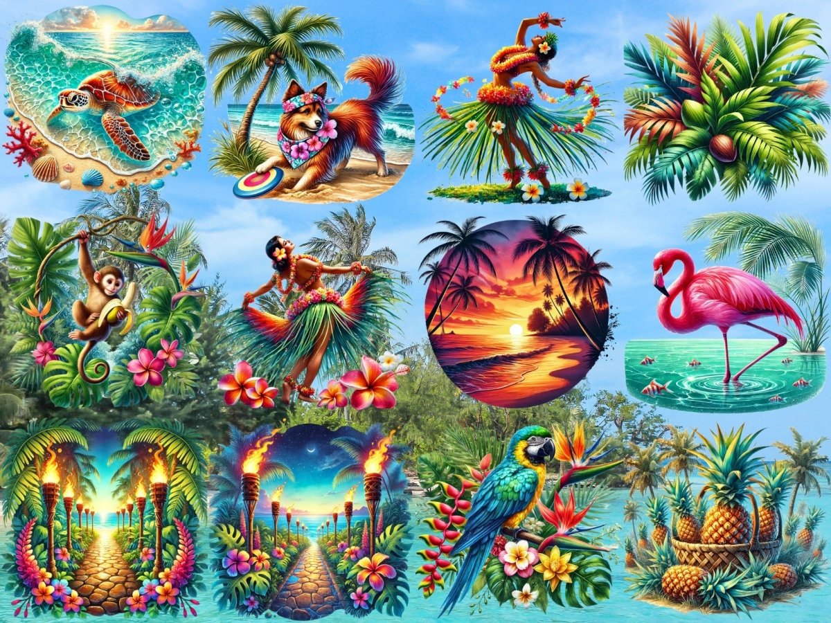 Tropisk flukt clipart (BEGRENSET UTGAVE) image 5